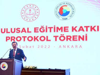 Ulusal Eğitime Katkı Protokol Töreni gerçekleşti.03/02/2022