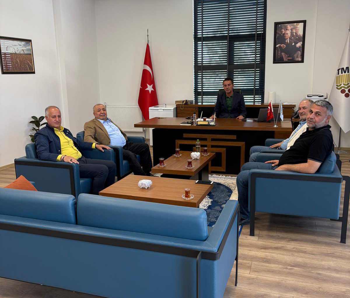 BAŞKAN ARİF GÜNEŞ VE BERABERİNDEKİ HEYETTEN TMO BAŞMÜDÜRLÜĞÜNE ZİYARET 7/05/2025