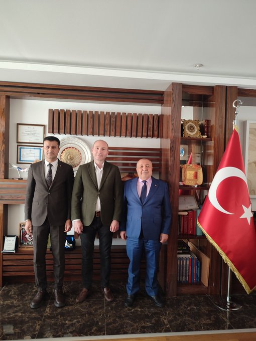 BAŞKAN GÜNEŞ VE GENEL SEKRETER AKDAŞ'TAN DİKA GENEL SEKRETERİ ANİÇ'E ZİYARET 22.10.2025